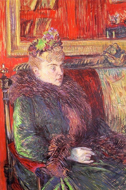  Henri  Toulouse-Lautrec Madame de Gortzikoff France oil painting art